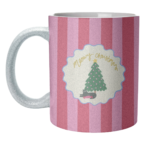 Meowy Christmas - unique mug by The Paper Tail