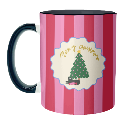 Meowy Christmas - unique mug by The Paper Tail