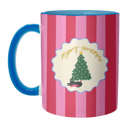 Meowy Christmas - unique mug by The Paper Tail