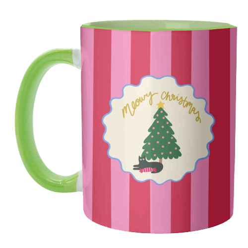 Meowy Christmas - unique mug by The Paper Tail