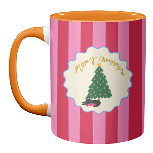 Meowy Christmas - unique mug by The Paper Tail