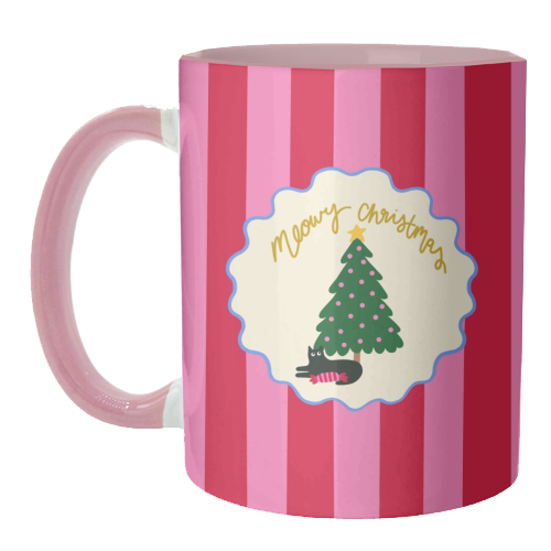 Meowy Christmas - unique mug by The Paper Tail