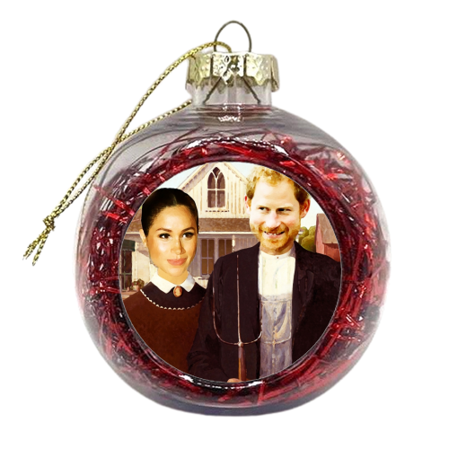 Merican Gothic - xmas bauble by Wallace Elizabeth
