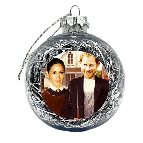 Merican Gothic - xmas bauble by Wallace Elizabeth