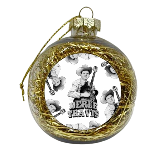 Merle Travis II - xmas bauble by Daniel Cash