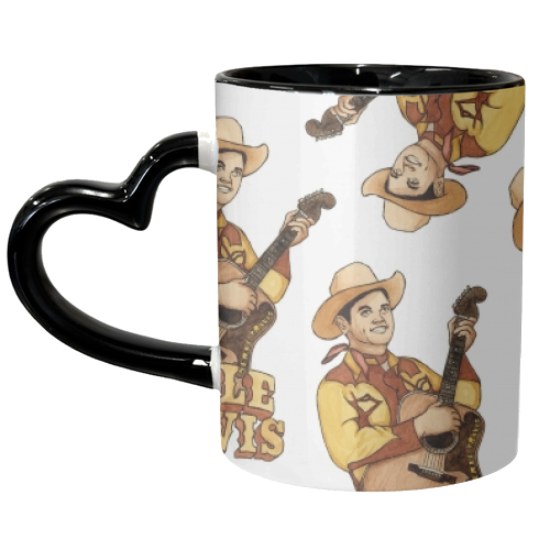 Merle Travis - unique mug by Daniel Cash