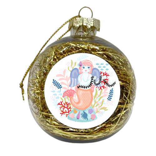 Mermaid  - xmas bauble by Liv Wan