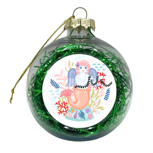 Mermaid  - xmas bauble by Liv Wan
