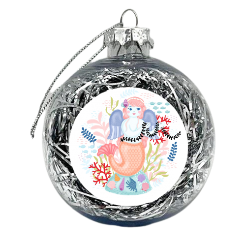 Mermaid  - xmas bauble by Liv Wan