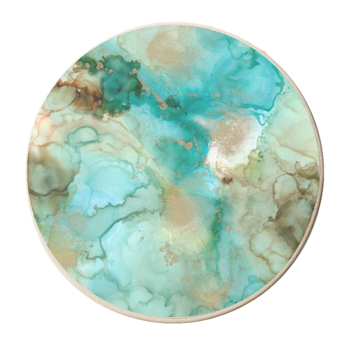 Mermaid - personalised beer coaster by Stephanie Sommerlad Bello