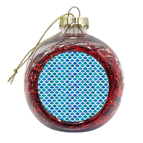 Mermaid Scales - xmas bauble by elena o'neill