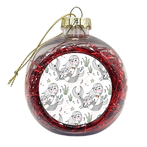 Mermaids - xmas bauble by Nichola Cowdery