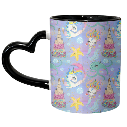 mermaids in the ocean - unique mug by Anastasios Konstantinidis