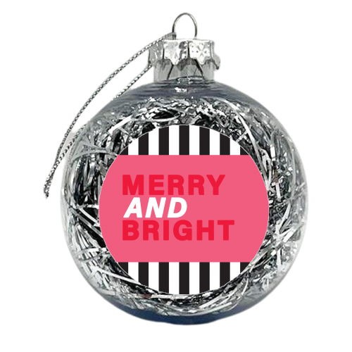 Merry & Bright - xmas bauble by The Boy and the Bear