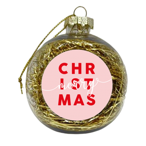 Merry Christmas - xmas bauble by Kind of Simple Designs