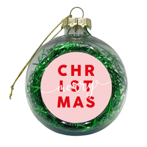 Merry Christmas - xmas bauble by Kind of Simple Designs