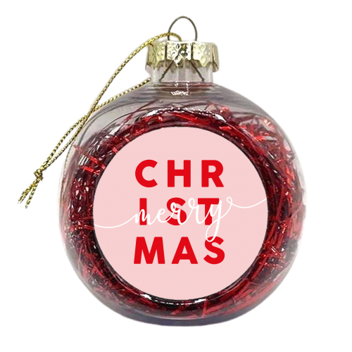 Merry Christmas - xmas bauble by Kind of Simple Designs