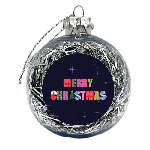 Merry Christmas - xmas bauble by Luxe and Loco