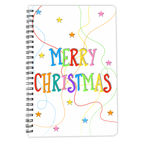 Merry Christmas - personalised A4, A5, A6 notebook by Adam Regester