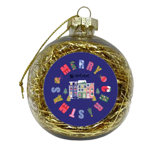 Merry Christmas Santa - xmas bauble by Luxe and Loco
