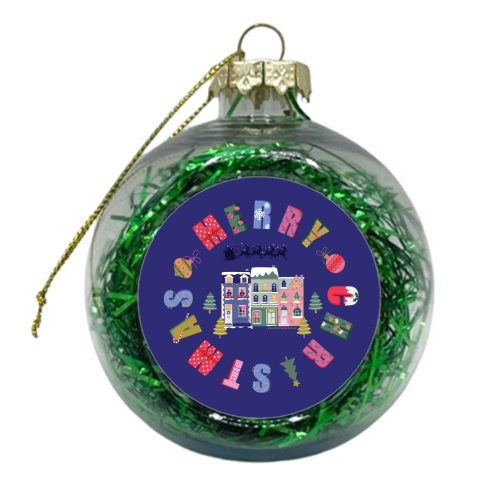 Merry Christmas Santa - xmas bauble by Luxe and Loco