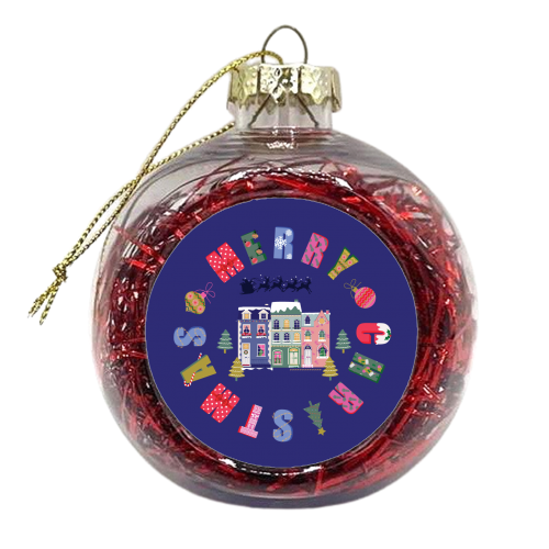 Merry Christmas Santa - xmas bauble by Luxe and Loco