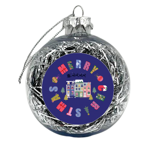 Merry Christmas Santa - xmas bauble by Luxe and Loco