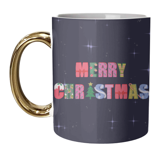 Merry Christmas - unique mug by Luxe and Loco