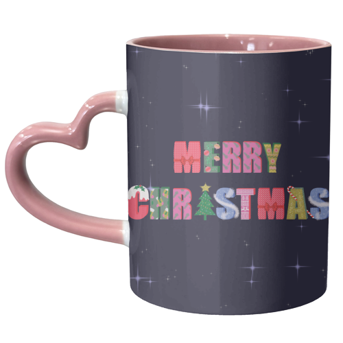 Merry Christmas - unique mug by Luxe and Loco