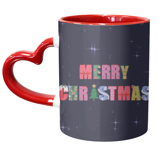 Merry Christmas - unique mug by Luxe and Loco