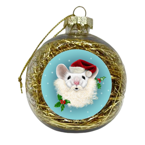 Merry Christmouse - xmas bauble by Ronn Kools