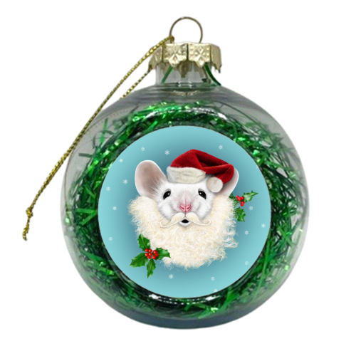 Merry Christmouse - xmas bauble by Ronn Kools