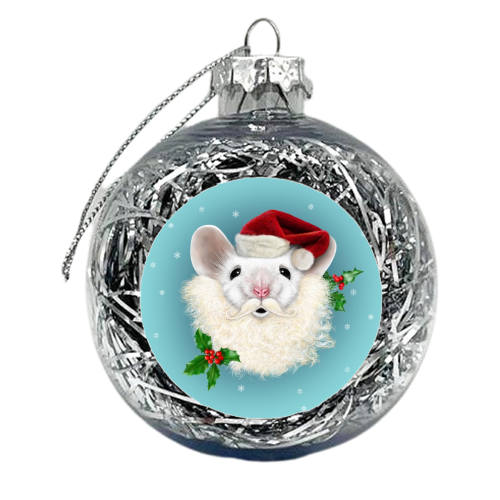 Merry Christmouse - xmas bauble by Ronn Kools
