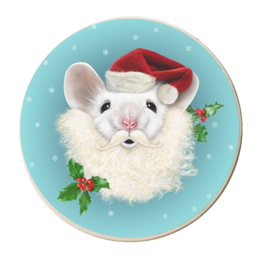 Merry Christmouse - personalised beer coaster by Ronn Kools