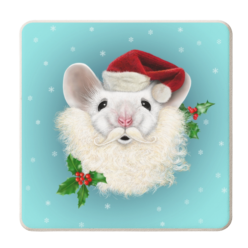 Merry Christmouse - personalised beer coaster by Ronn Kools