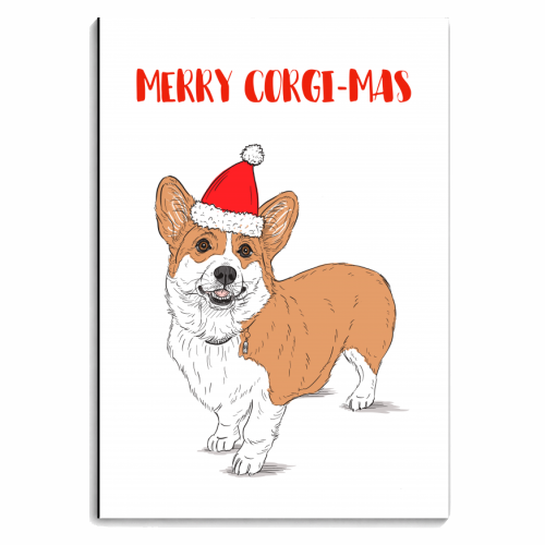 Merry Corgi-mas - personalised A4, A5, A6 notebook by Adam Regester