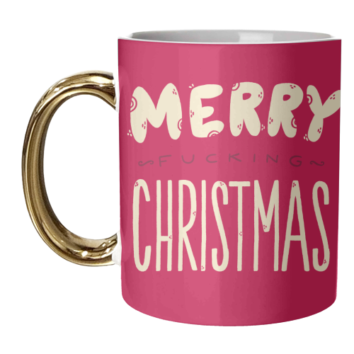 Merry f*cking Christmas - unique mug by Matt Joyce