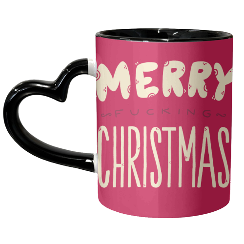 Merry f*cking Christmas - unique mug by Matt Joyce
