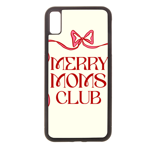 Merry Moms Club Coquette Bow Holiday Art - stylish phone case by EZbie