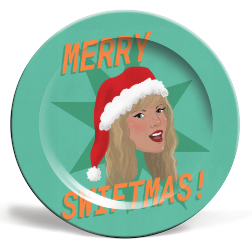 Merry Swiftmas - ceramic dinner plate by The Queer Store