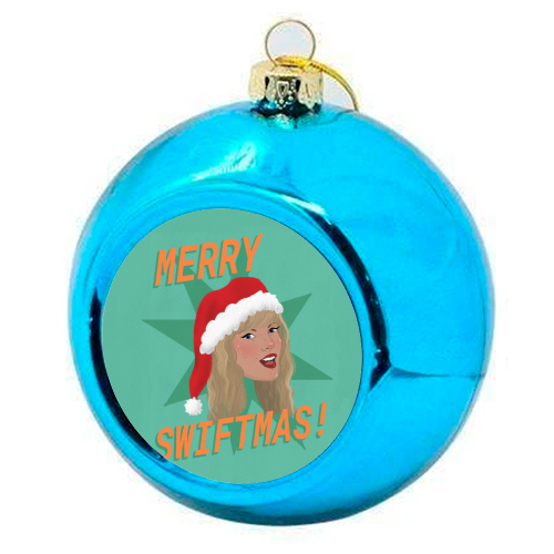 Merry Swiftmas - colourful christmas bauble by The Queer Store