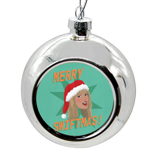 Merry Swiftmas - colourful christmas bauble by The Queer Store