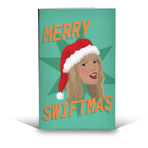 Merry Swiftmas - funny greeting card by The Queer Store
