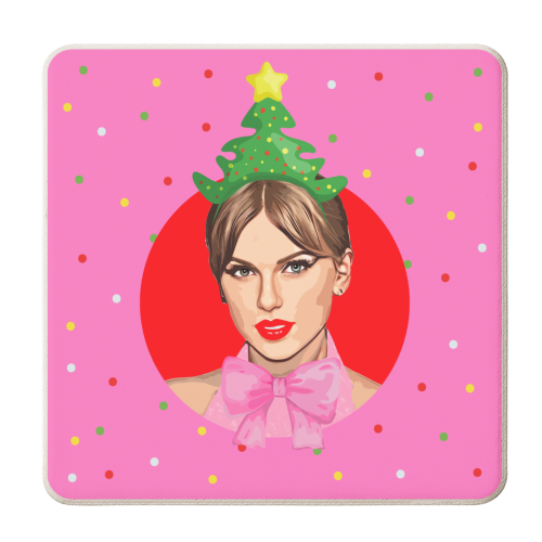 Merry Swiftmas - personalised beer coaster by DOLLY WOLFE