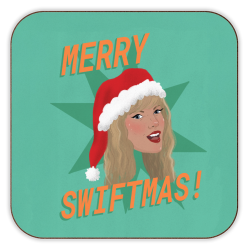 Merry Swiftmas - personalised beer coaster by The Queer Store