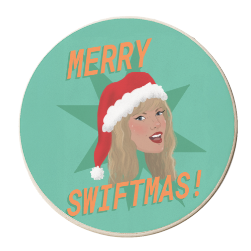 Merry Swiftmas - personalised beer coaster by The Queer Store