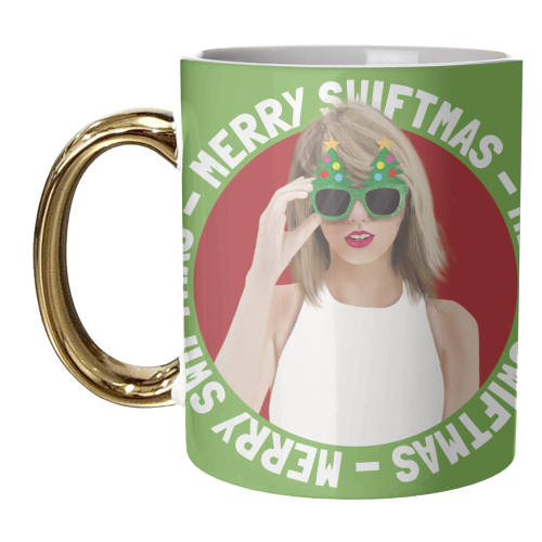 Merry Swiftmas (Taylor's Version) - unique mug by AbiGoLucky