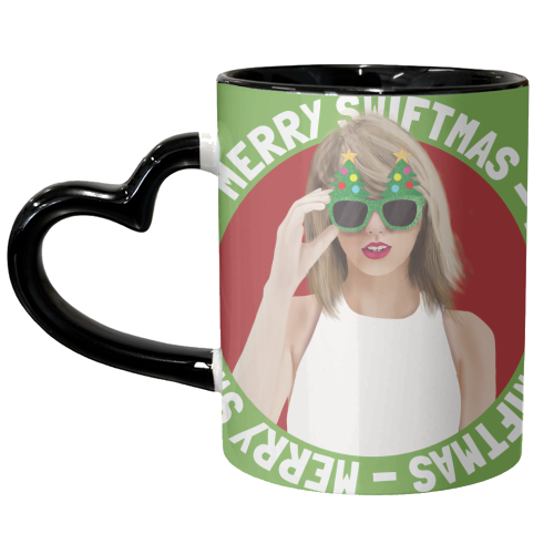 Merry Swiftmas (Taylor's Version) - unique mug by AbiGoLucky