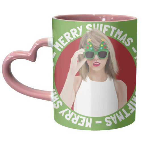 Merry Swiftmas (Taylor's Version) - unique mug by AbiGoLucky