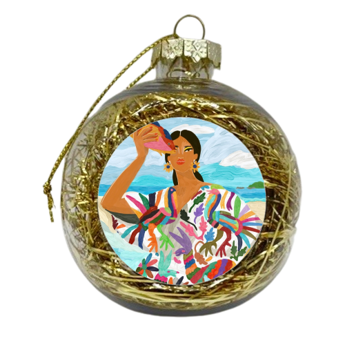 Mexican Colors - xmas bauble by Ana Clerici